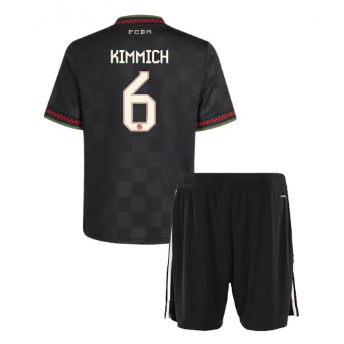 Stroje piłkarskie Bayern Munich Joshua Kimmich #6 Koszulka Trzeciej dla dzieci 2025-26 Krótki Rękaw (+ szorty)